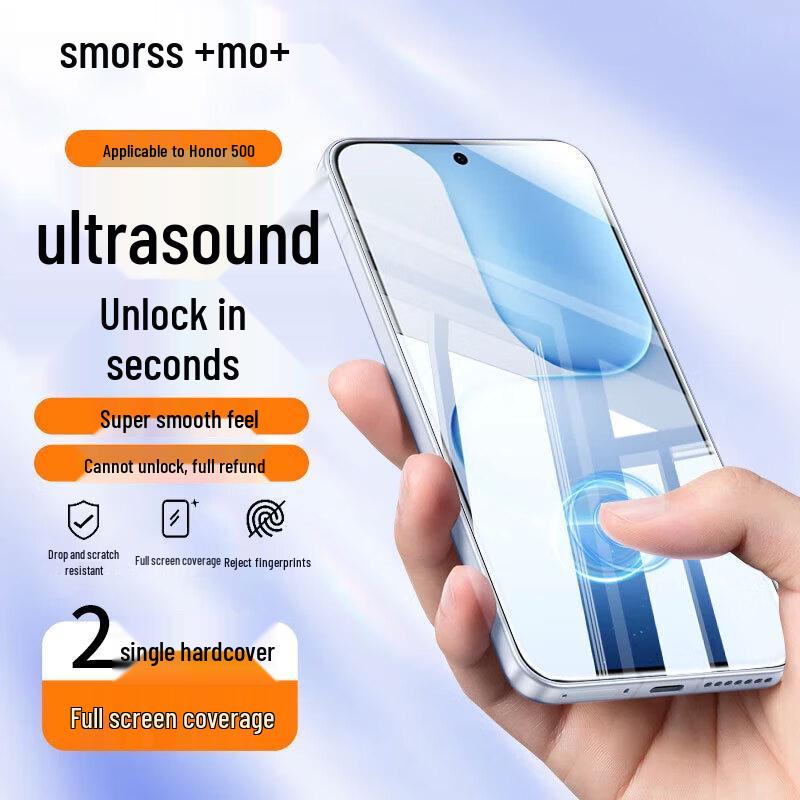 Smorss Pack de 2 Protections d'Écran en Verre Trempé HD pour Honor 500/500 Pro