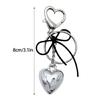 Chic Heart Keychain Stylish Accessaries Elegant Key Holder Bowknot Bag Charm
