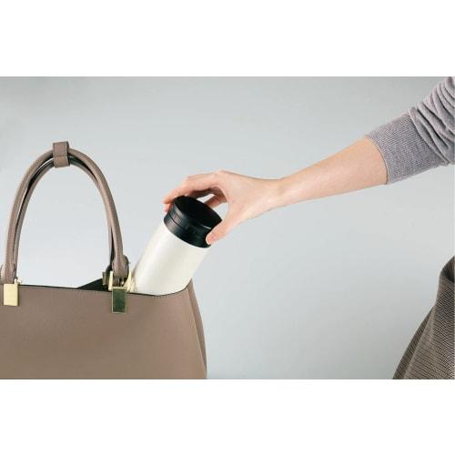 Kakusee cococafe Vacuum Double-Layered Mug, 300ml, White, Lightweight Model