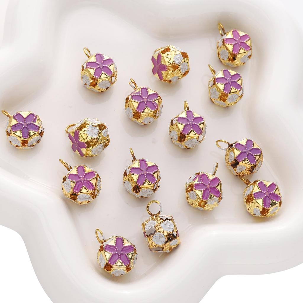 5-50Pcs Iron Colorful Bell For DIY Bracelet Necklace Keychain Accessories