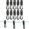 Secure and Quick To Use Awning Hook Clamp for Tent Wind Ropes Pack of 10
