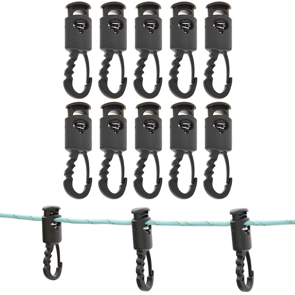 Secure and Quick To Use Awning Hook Clamp for Tent Wind Ropes Pack of 10