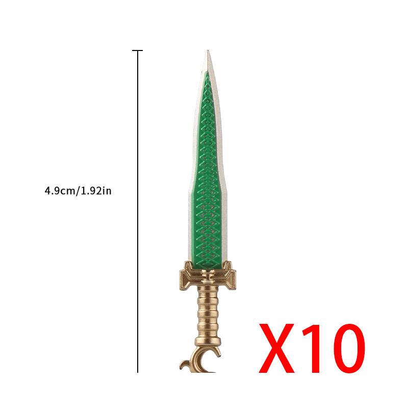 MOC Medieval Weapon Accessories for Building Blocks - Sword Shield Bow Axe Hammer Spear Gun Set
