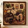 Therapeutic Creative Projects Vintage Room Diamond Painting Kit, DIY Art with Cozy Cottage Scenes, Interior Design Wall Complete Tools Set for