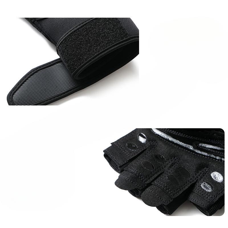 Fitness Gloves Half Finger Outdoor Sports Gym Training Pull Up Dumbbell Weight Lifting Lengthened Wrist Guard Gloves