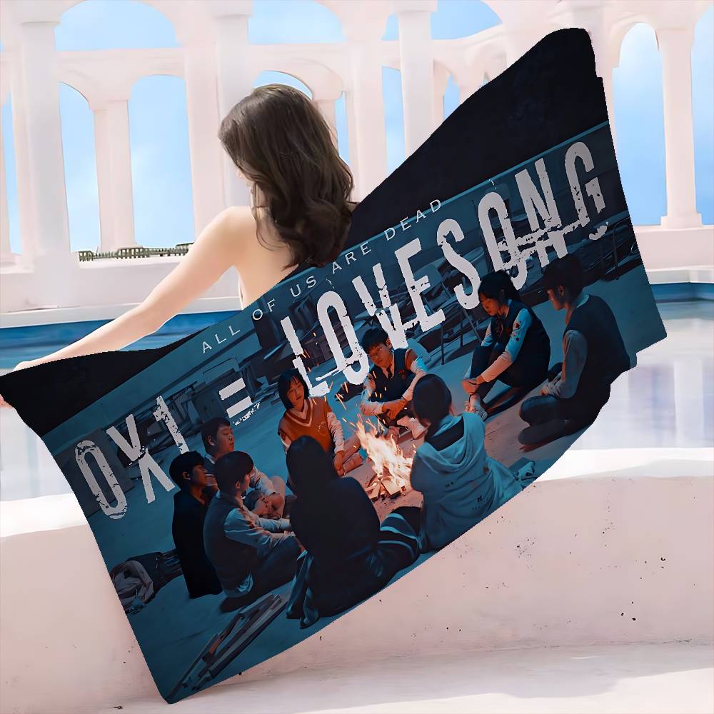 

TV All Of Us Are Dead Microfiber Printed Beach Towel Mountain Climbing Yoga Beach Swimming Running Absorbent Soft Towel W40*H60(CM)