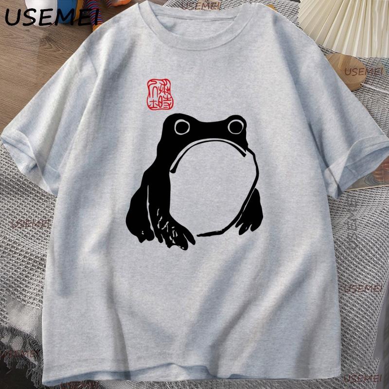 Japanese Frog Matsumoto Hoji Toad T Shirt Frog Lover TShirt Women Short Sleeve Y2k Clothes Unisex Clothing Casual High Quality Tee