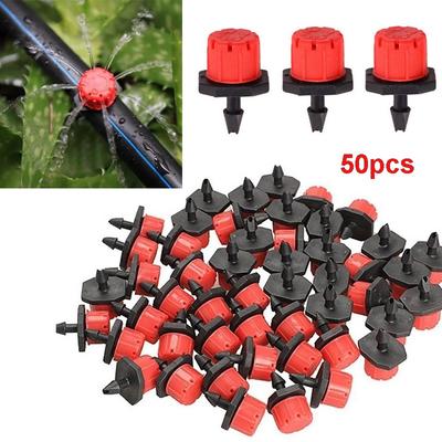 50 sztuk zraszaczy do nawadniania ogrodu, mikroprzepływowa głowica kroplująca, regulowana głowica kroplująca