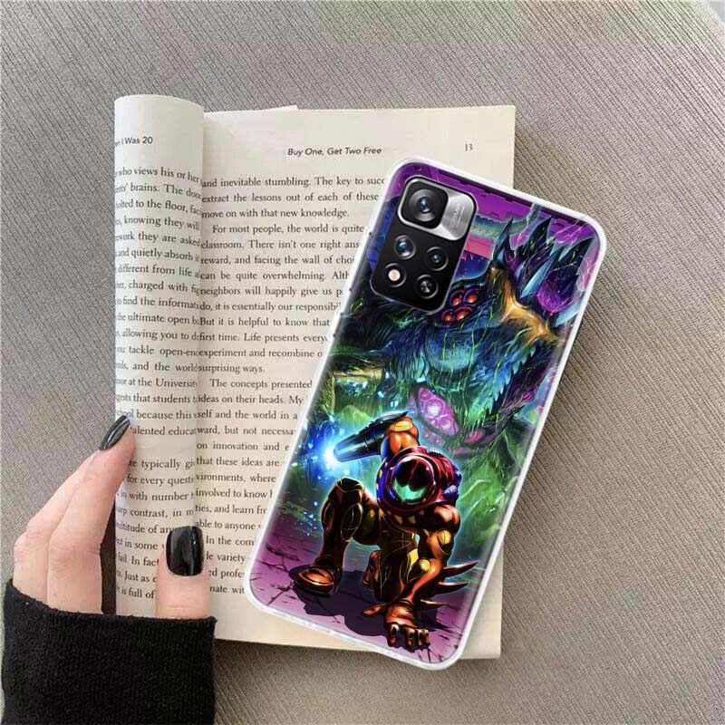 

Game M-METROID Phone Case For Xiaomi Redmi Note 11 12 14 13 Pro Plus 5G 14S 4G 12S 10 10S 11T Pro 11S 11E Coque Fundas TPU Redmi Note 10 Pro