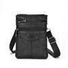 Genuine Leather Men's Crossbody Bag Business Messenger Bag Mini Large Capacity Waist Pack