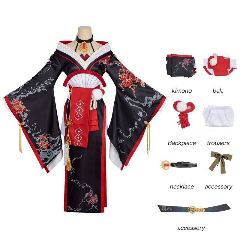 Neverness To Everness Nte Hotori Cosplay Dress With Polyester Fabric For Anime Conventions S