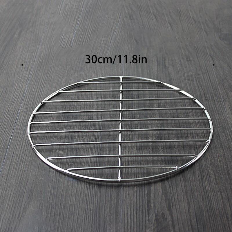 Round Stainless Steel BBQ Grill Grate Grid Wire Mesh Rack Replacement Cooking Net for Charcoal Gas Grill Outdoor Barbecue Use