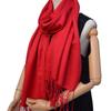 Silk and Wool Plain Stole for Women [NEW COLORS] (Real Red)