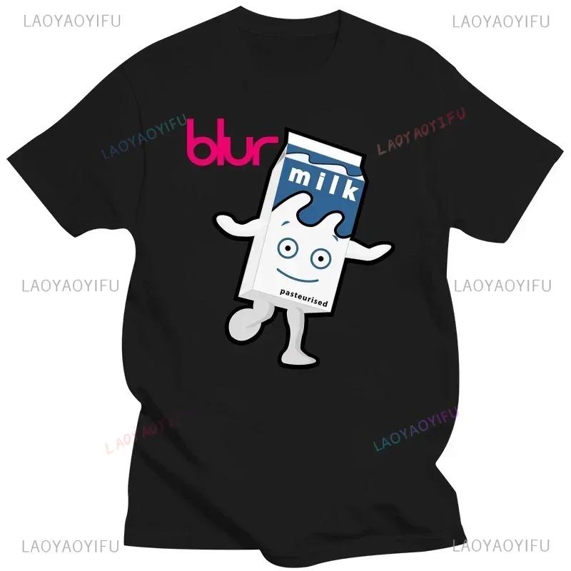 Coffee And Tv Inspired Unisex Tee Blur Britpop Band Music Concert Tour Graphic Summer Casual Streetwear Top