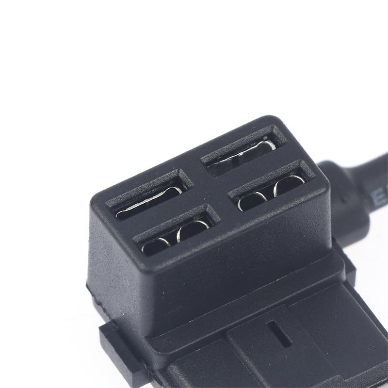 Uchwyt bezpiecznika 12V Adapter odgałęźnika Add-A-Circuit Mikro Mini Standardowy Ford Atm Apm Bezpiecznik samochodowy ostrzowy Z żółtym przewodem 10A