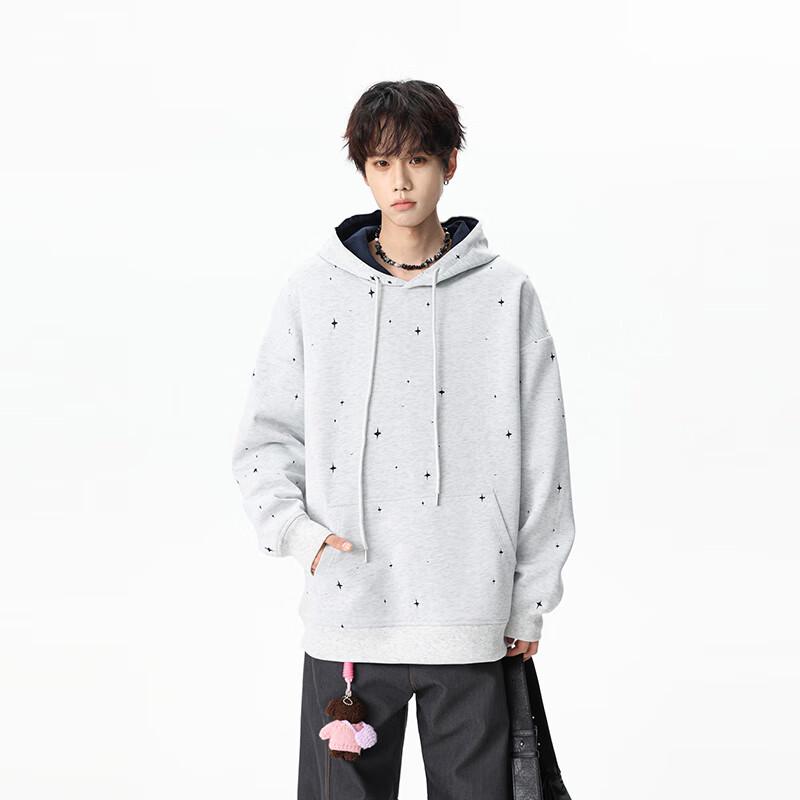 

TOM ADAM American Style Hooded Galaxy Print Pullover Hoodie L