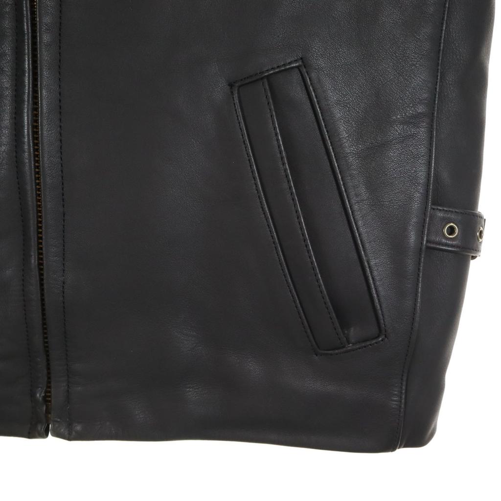 Harley Davidson Kurtka motocyklowa ze skóry naturalnej 36 czarna pojedyncza Męska Używana