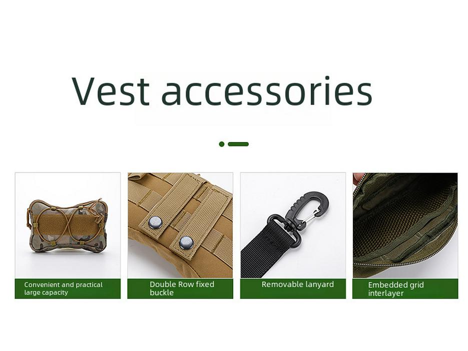 1000D Utomhus Taktisk MOLLE Hundväst för Promenader & Träning