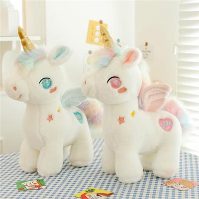Neues Fantasy Sternenhimmel Einhorn Fellspielzeug Kissen Puppe Große Puppe Sofadekoration Männliche und Weibliche Puppen Feiertags Geburtstagsgeschenk