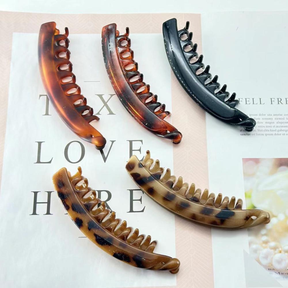 Fashion Hair Claws Clips Ponytail Holder Ponytail Barrettes Banana Clip Hairpins  Women