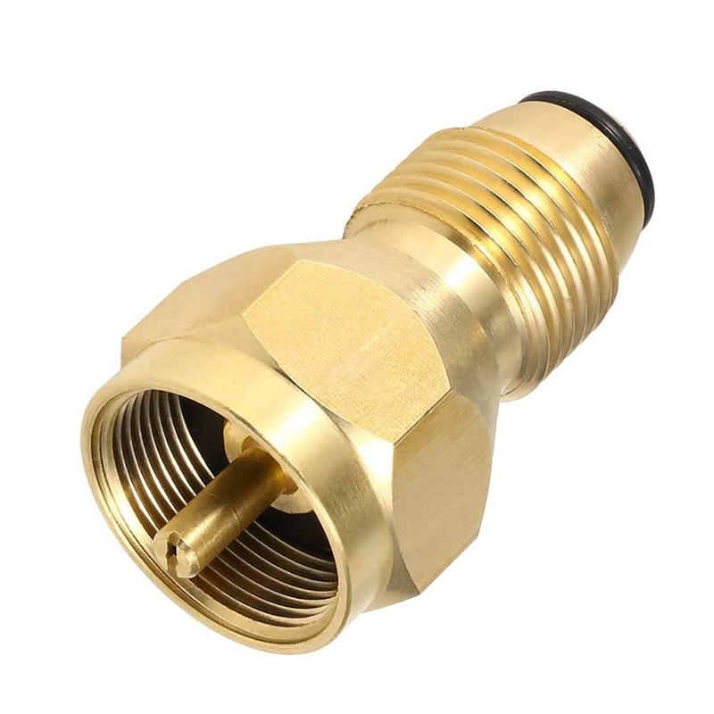 Propane Tank Refill Adapter Gas Cylinder Canister Filler Coupler Brass Accessories For 1Lb Small Cylinders