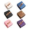 Yousheng Ribbon Bow Gift Box with Cushion Valentine's Day Bridesmaid Wedding Birthday Present Wrapping Box with Lid Portable Jewelry Packaging Box