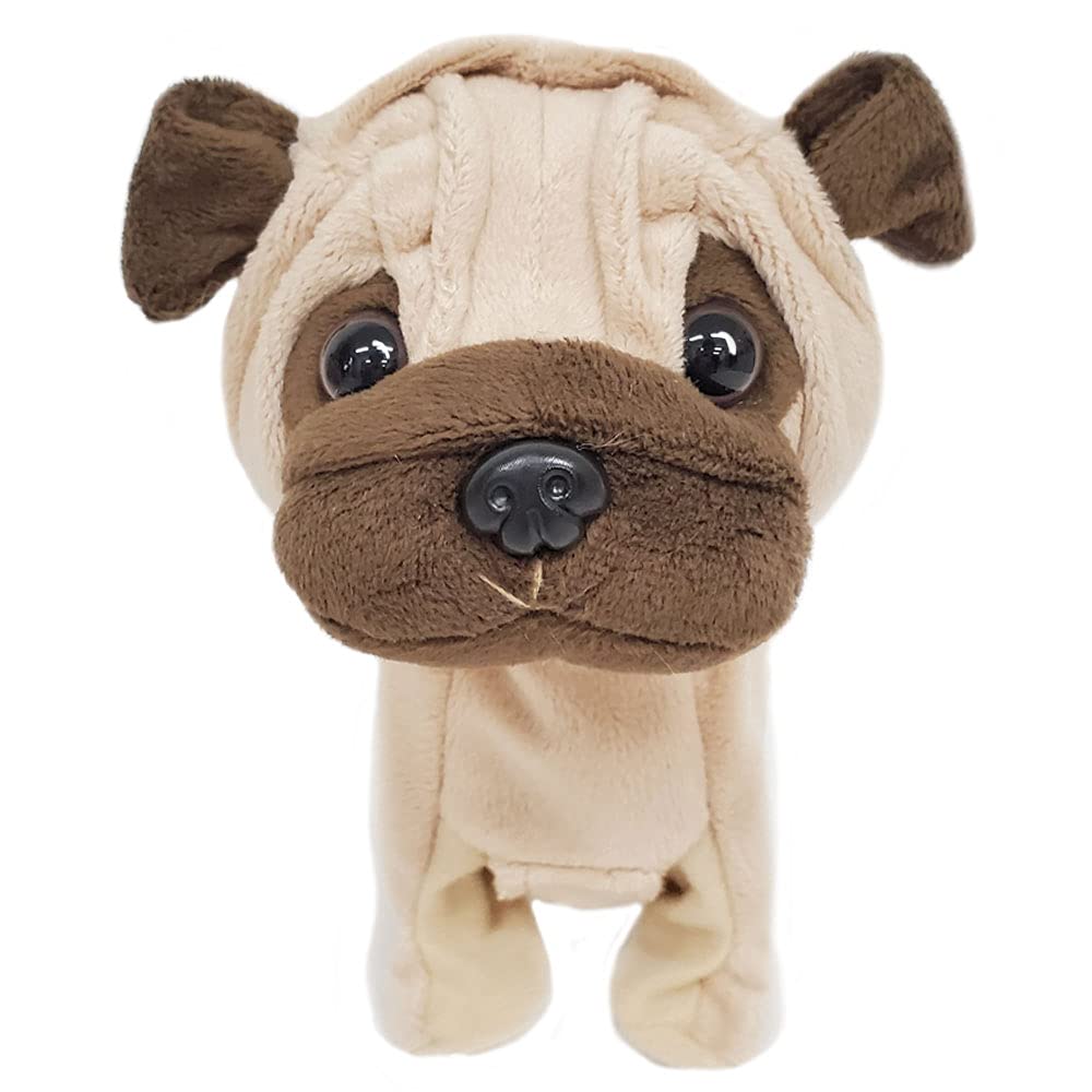 BESTEVER Plush Walking Sweet 49076 Battery-Operated Toy, Walking, Barking, Puppy, Pug,