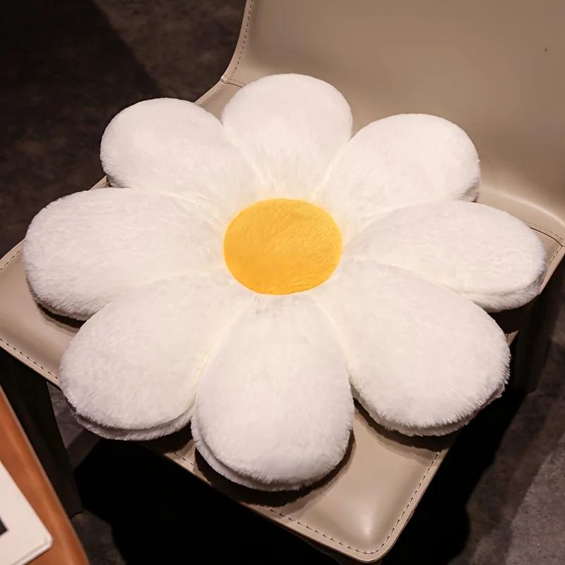 1pc 80x80cm Giant Sun Flower Cute Shaped Cushion Ergonomic Support Long Sitting Home Decor Holiday Gift Decorative Pillows