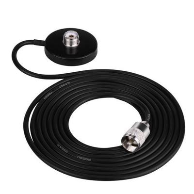 VHF / UHF Dual Band Vehicle Mobile Radio Antenna with Magnetic Mount Base Cable