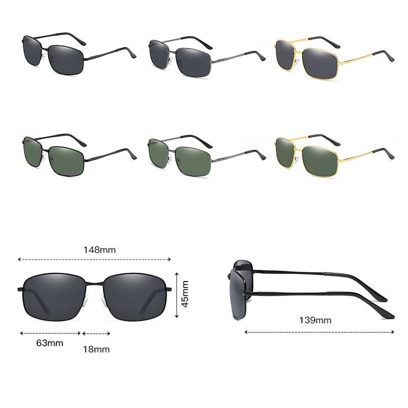 Men'S And Women'S Sunglasses Square Driving Glasses Classic Vintage Travel Sunglasses