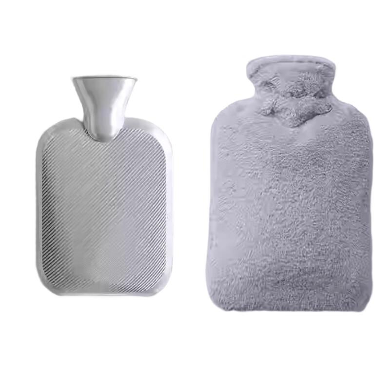 

Water-filled Hot Water Bottle with Faux Fur Cover