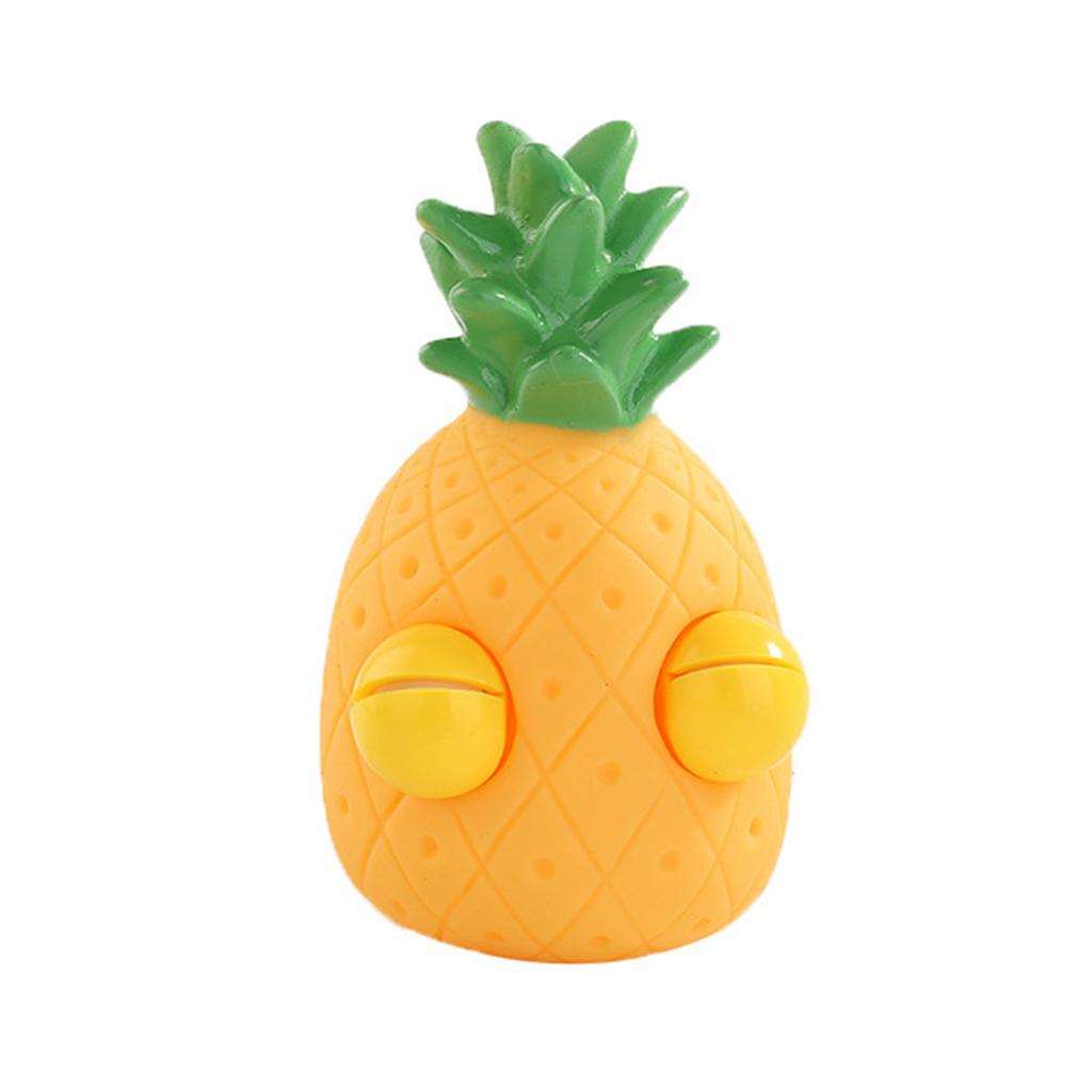 Fidgets Squeeze Ball Eye Popping Pineapple Stress Toy Spoof Practical Joke Props for Adult Kids ADD Hand Therapy