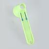 Ergonomic Long Handle Funnel Scooper Protein Powder Measuring Sliding Spoon Kitchen Accessories for Fitness Enthusiasts