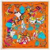 Stylish 90*90cm Spring Colorful Printed Small Square Scarf Foulard Hijabs For Women