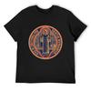The Medal of Saint Benedict T-Shirt Quick Drying Valentines Clothes Baggy Shirts Sublime Mens Designer T Shirt