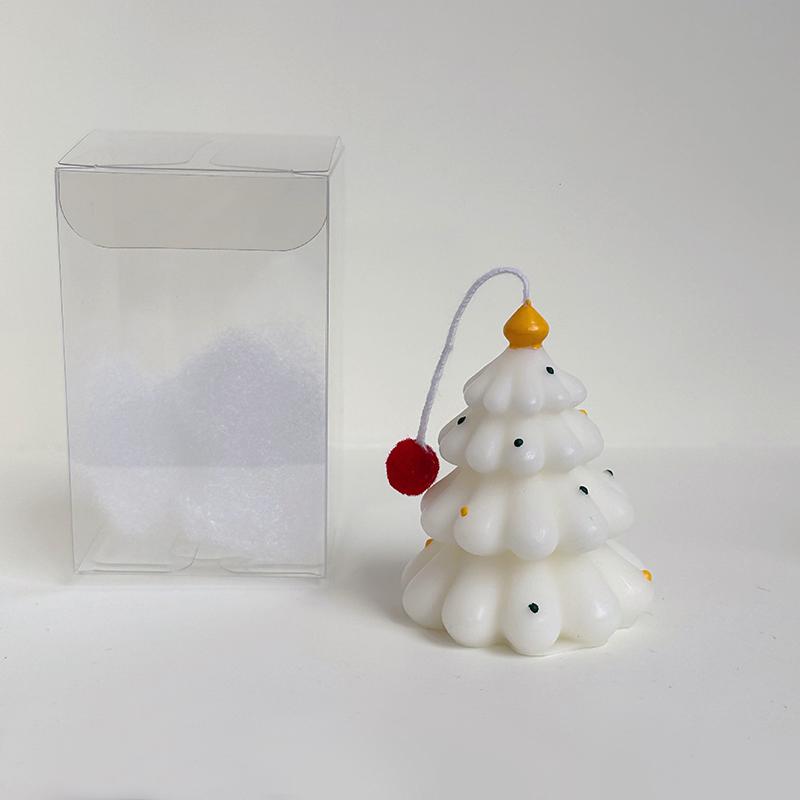 Christmas Tree Candle Christmas Decorations Cute Xmas Tree Bear Candle Decoration Christmas Gift 2025 New Year Party Supplies