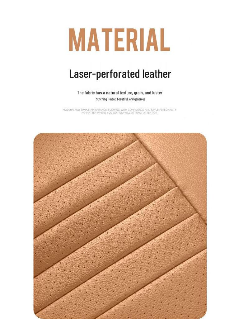 Universal Leather Seat Cover for 23 Galaxy L7 Models - Full Surround, All-Season Car Cushion