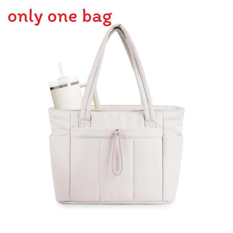 Borsa Tote Casual da Donna in Nylon con Cerniera Custodia per Laptop per Viaggi e Uso Quotidiano