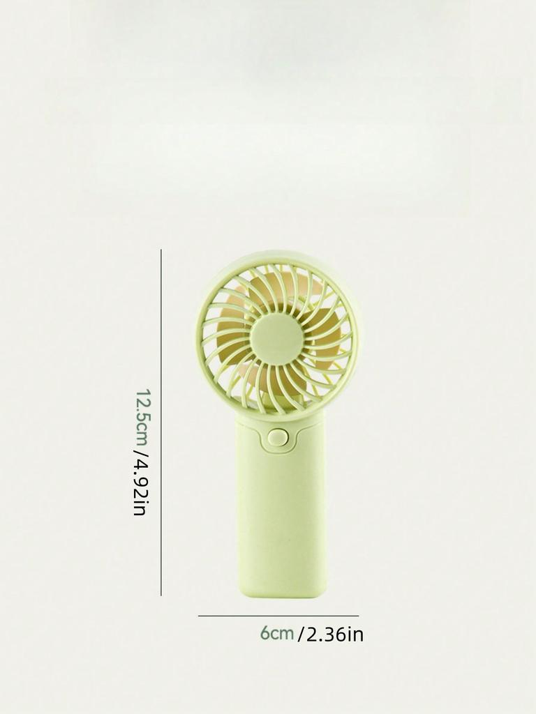 1pc Handheld Battery Operated Cartoon Mini Fan, Portable For Summer And For Outdoor,Sport,Kitchen,Bedroom,School,Office,And For Woman,Man,Children