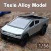 Metalowy model samochodu zabawkowego Tesle