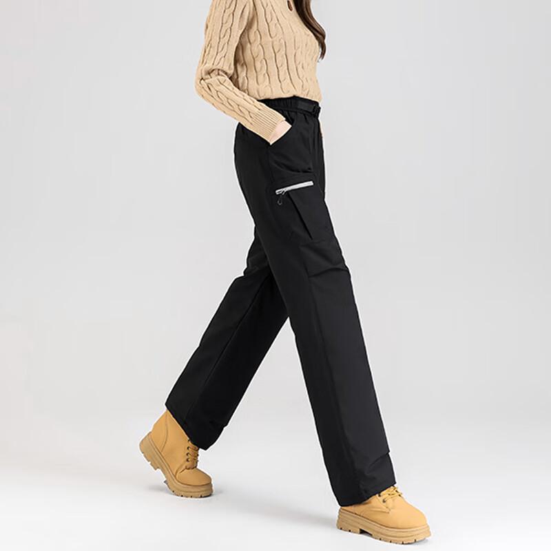 Xuezf Unisex Winter 90% Down Straight-Leg Casual Pants