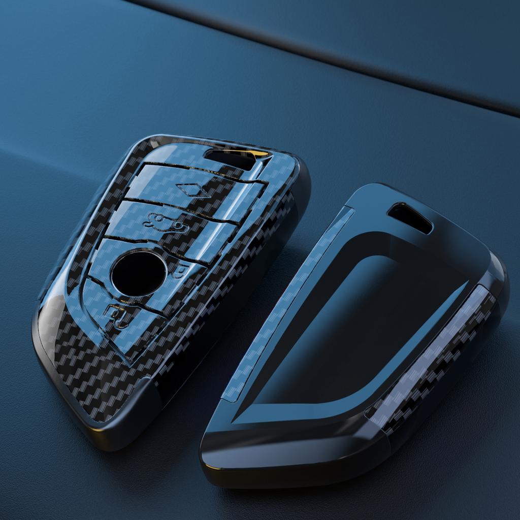 Carbon Sporty Abs Car Key Cover Case Holder Shell Bag For Bmw F30 F20 M3 M5 F10 F18 F22 F01 X3 X4 F06 F02 Keychain Accessories
