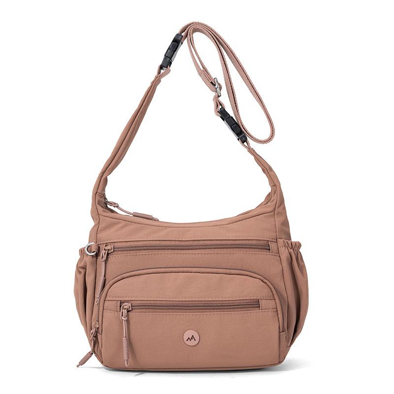 Multi-Pocket Nylon Bag Commuter Multifunctional Shoulder Crossbody Portable Small Square Bag