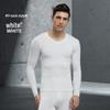 Men's Modal Autumn Base Layer Set: Plain Warm Long Underwear & Sweater - Plus Size for Cold Protection
