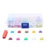 50pcs Small Car Fuse 2A 3A 5A 7.5A 10A 15A 20A 25A 30A 35A Amp with Box Clip Assortment Auto Blade Fuses Set Vehicle Boat Truck