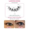 5 Pair Full Strip Cat Eye Fake Lashes 3D Faux Mink Lashes Fluffy L Curl False Eyelashes  Women