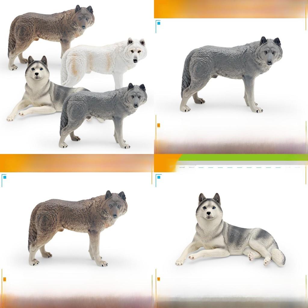 Realistic Animal Wolf Figure Pvc Model For Kids Learning And Home Decor