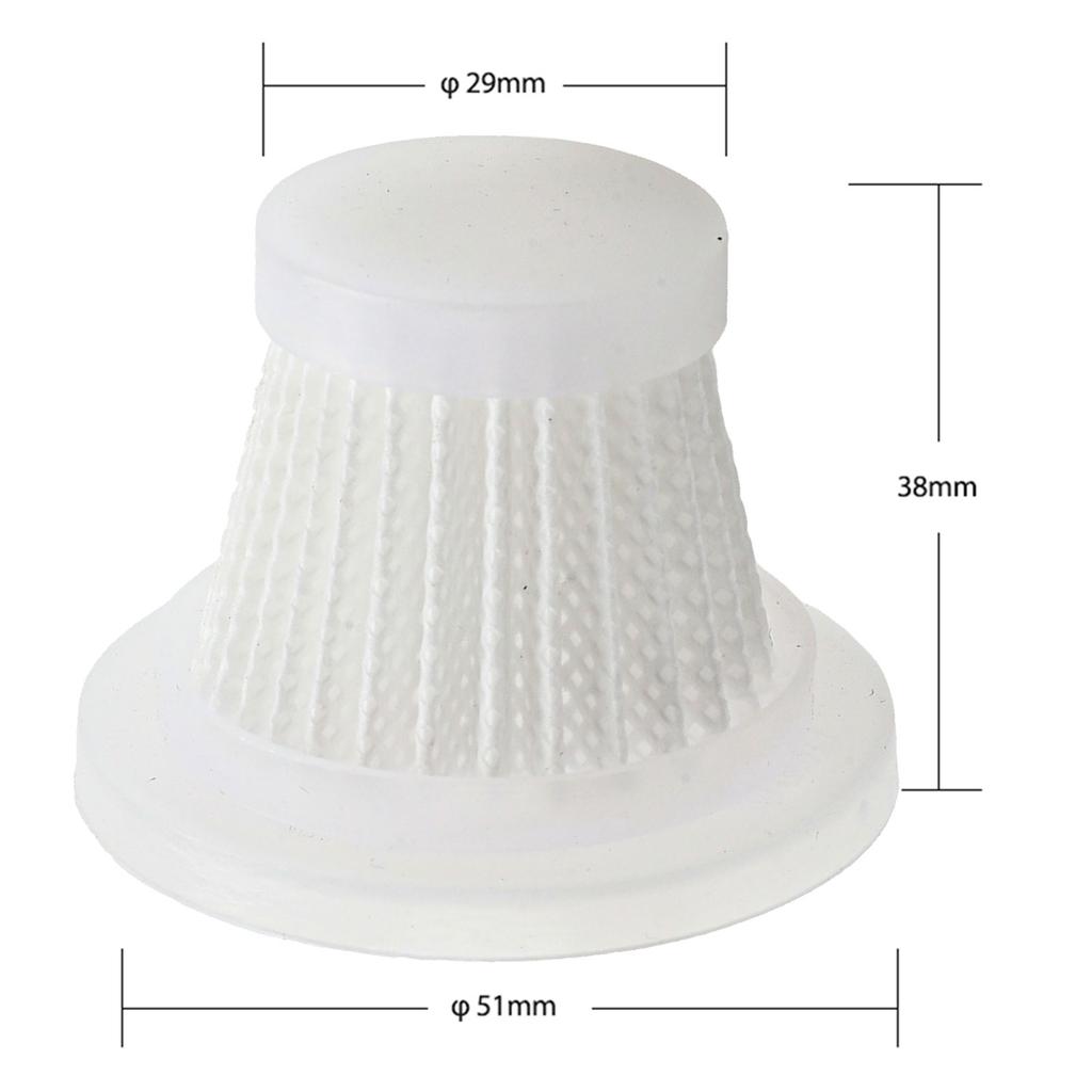10Pcs For V01 Filters Car Vacuum Cleaner Filter Portabe Cordless Microfilter Accessories For Home Appliance Parts 51*38mm
