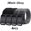 Men's Belt Tactical Canvas Automatic Metal Buckle Belt Durable Casual Outdoor Hunting Waist Adventure Training Jeans Pants Belt
