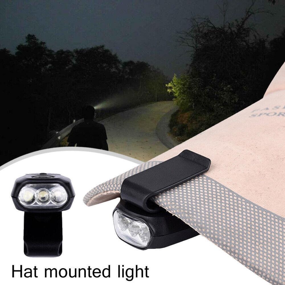 LED Cap Mounted Light Clip-on Lamp Hat Fishing Hiking Outdoor